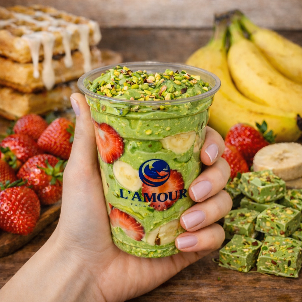 Antep Fıstıklı Bardak Waffle