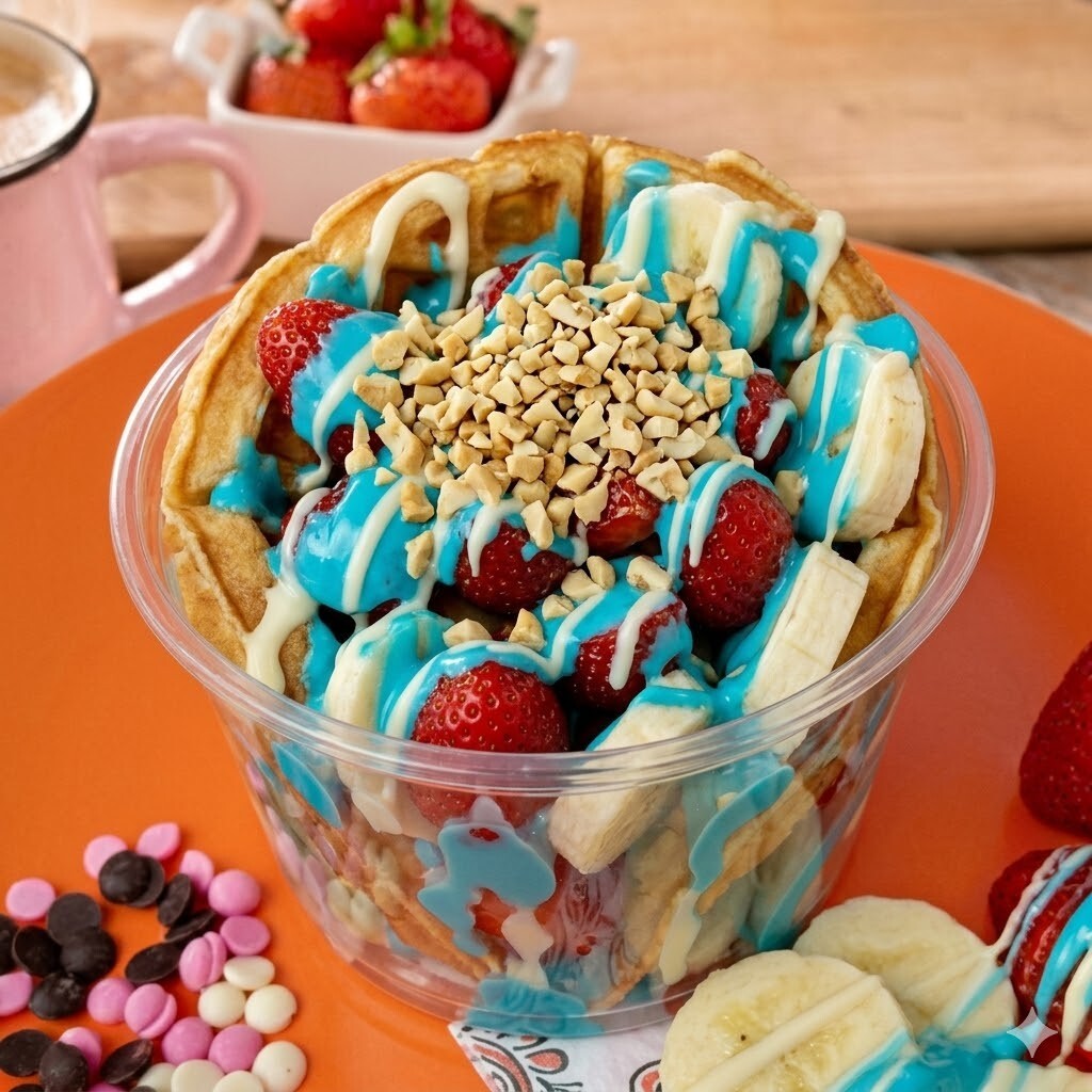 Waffle Yummy Gum Bardak Waffle