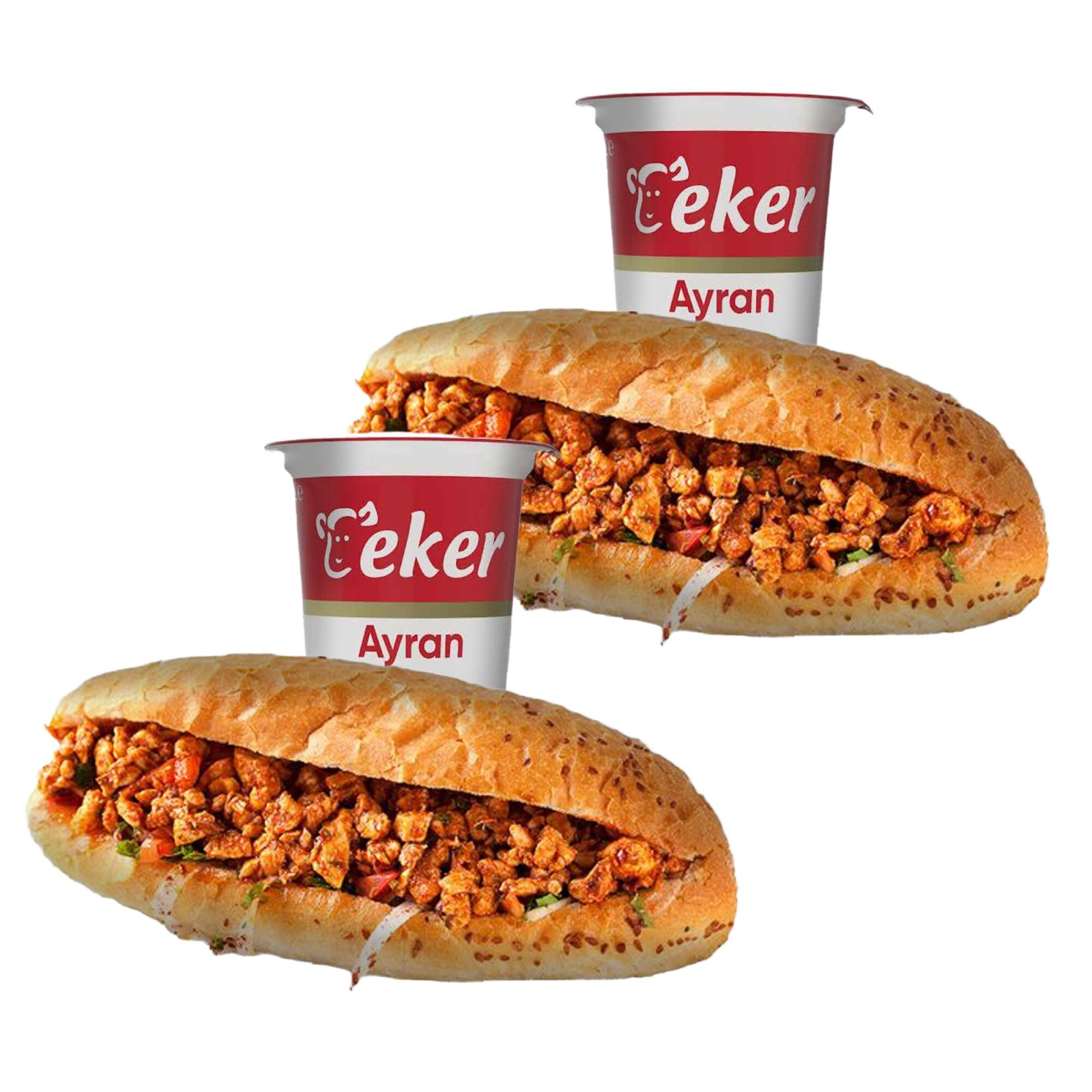 Kanka Menü ( 2 Tavuk Tantuni + 2 Büyük Ayran )