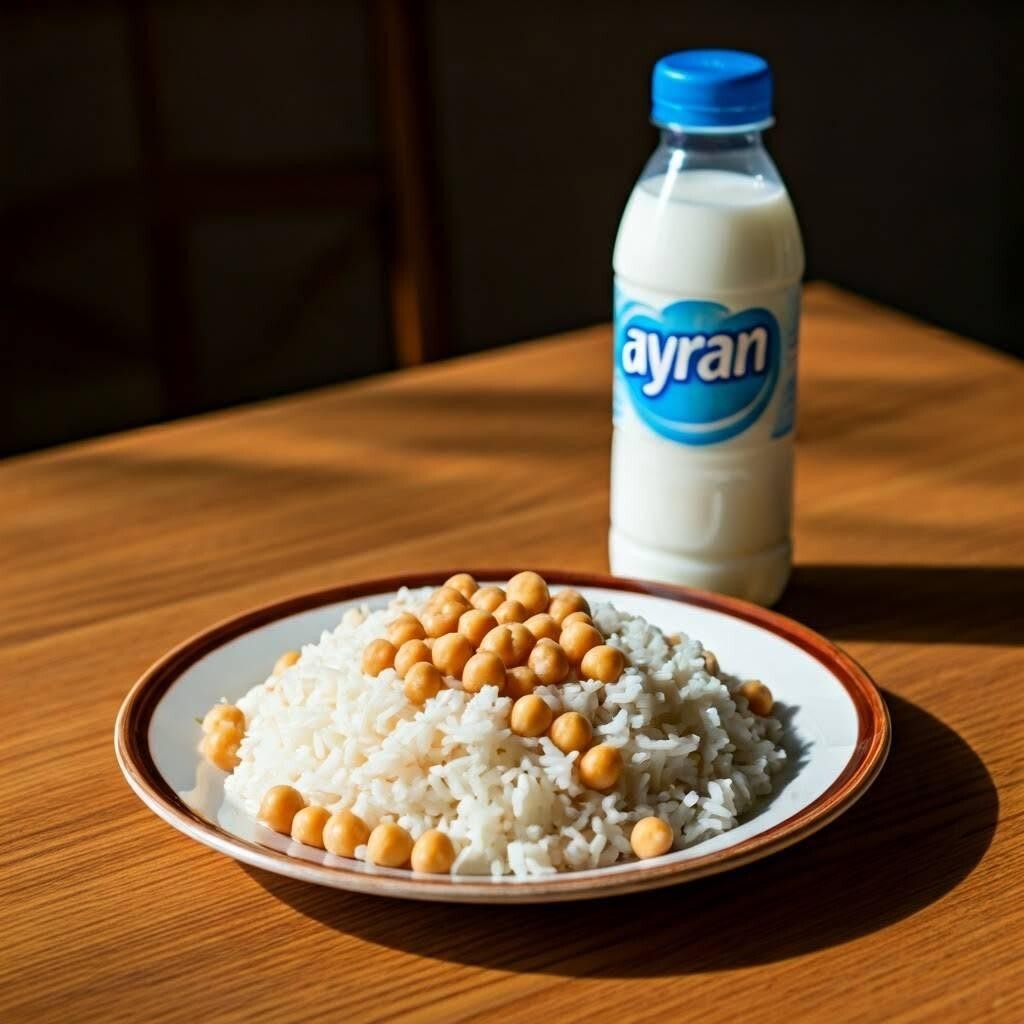 Vejeteryan Pilav+ Eker Tombul Ayran