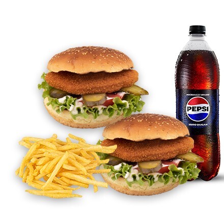 2'li İso Tavuk Burger Menü