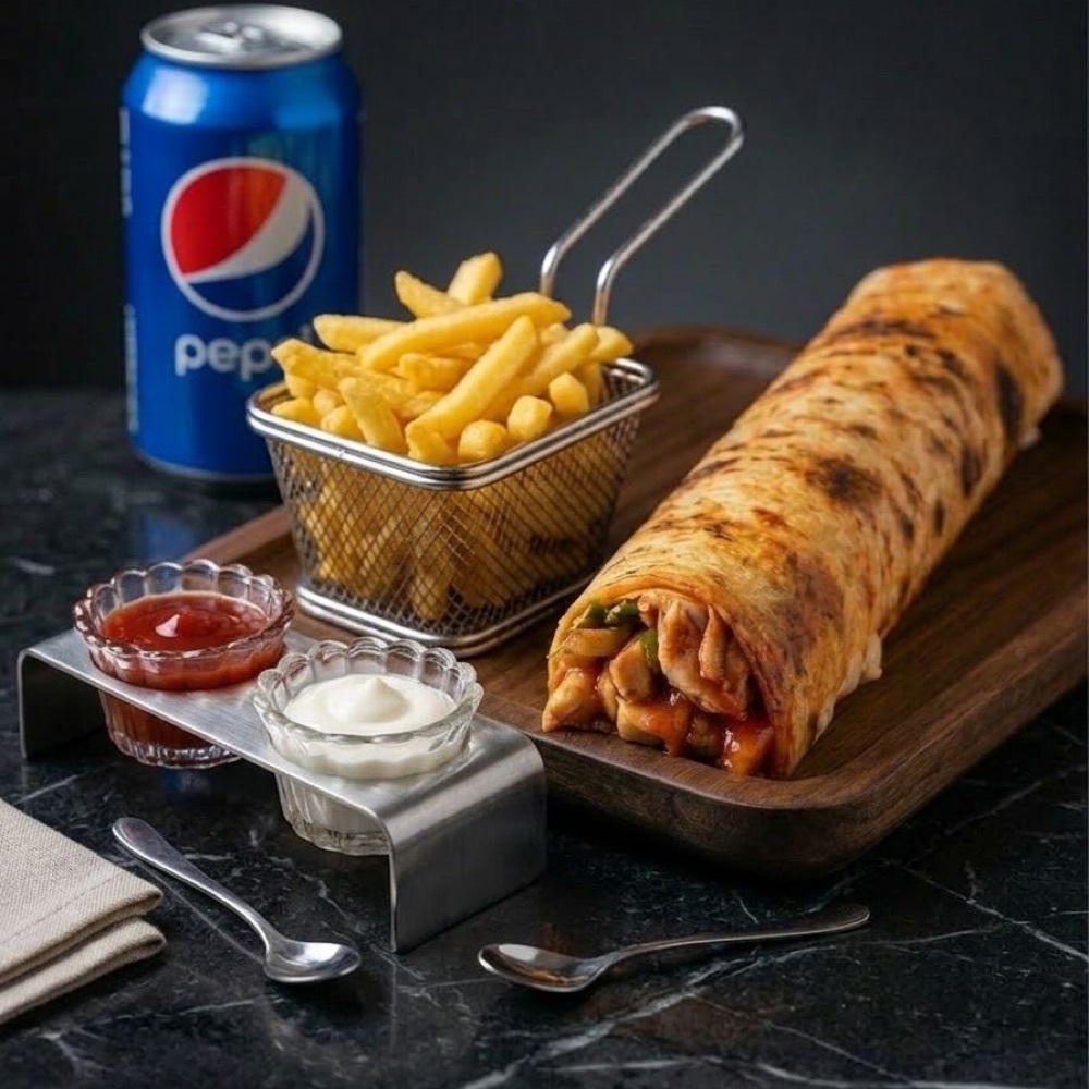 Zurna Tavuk Döner Dürüm Colalı Menü ( 100 Gr )