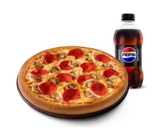 Orta Boy Pizza + İçecek (330 ml.)