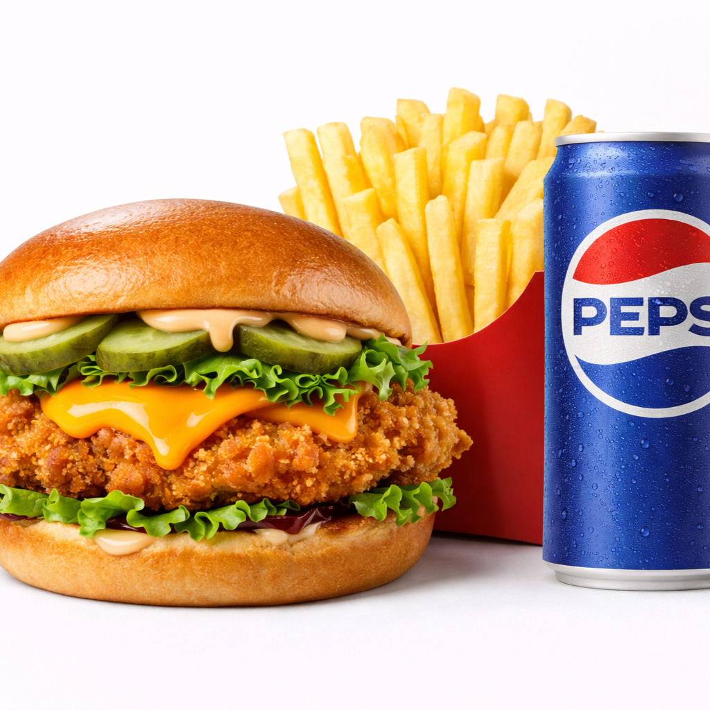 Mr Chicken Burger Menu