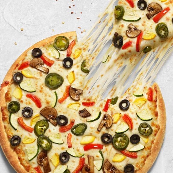 Mantar Zeytin Ve Yeşil Biberli 27 Cm Yuvarlak Pide