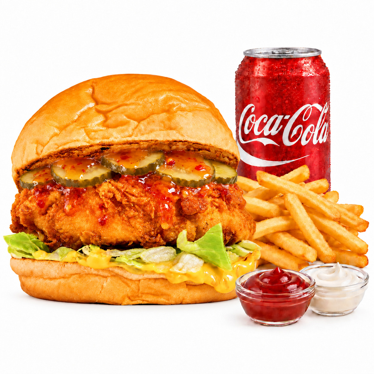 Sweet Chicken Burger Menü