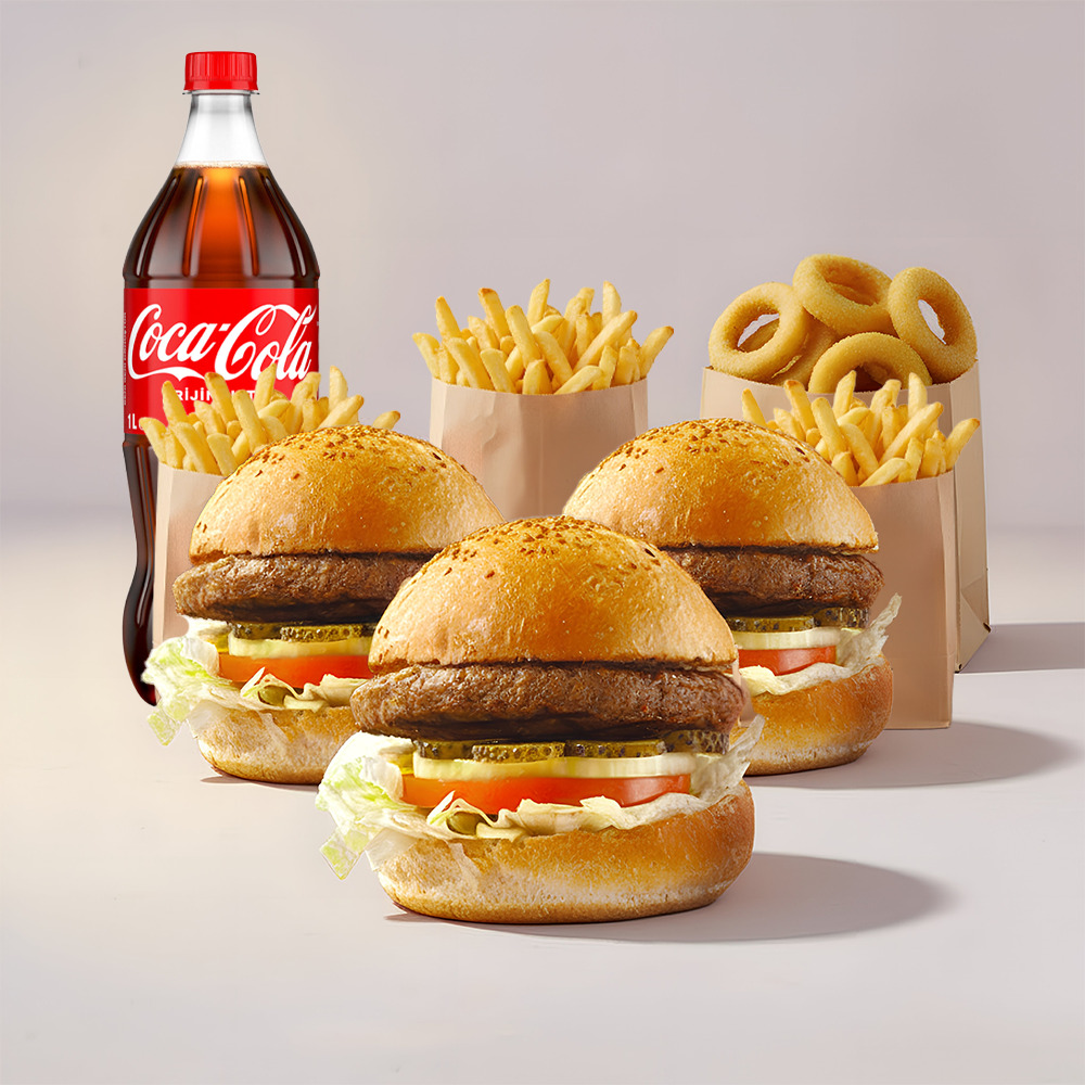 3'lü Classic Burger Menü