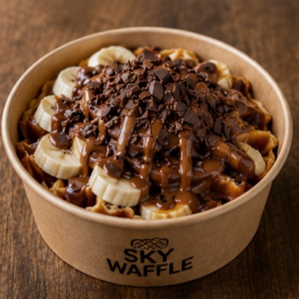 Sütlü Çikolatalı Muzlu Bowl Waffle