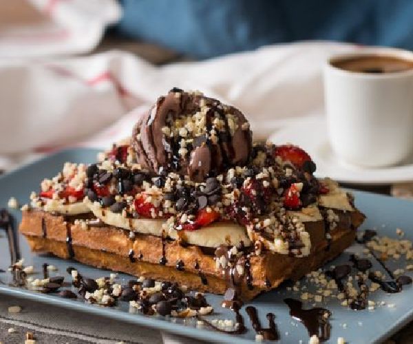 Belçika Ice Cream Chocolate Plus Waffle