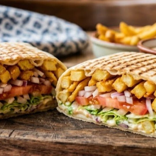 Double Vejetaryen French Tacos