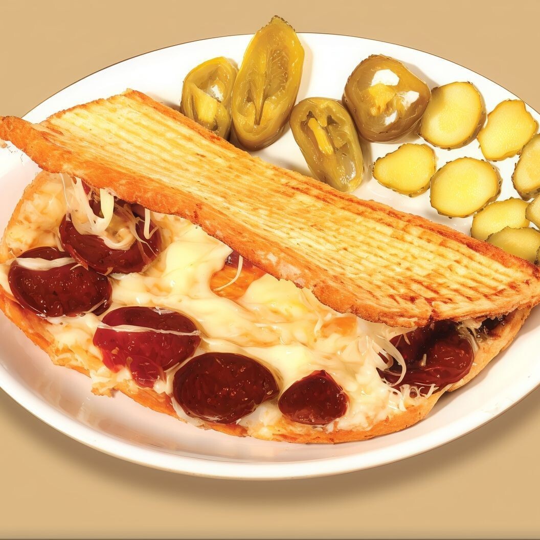 Kaşarlı Sucuklu Tost