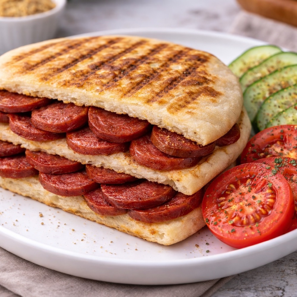Sucuklu Bazlama Tost
