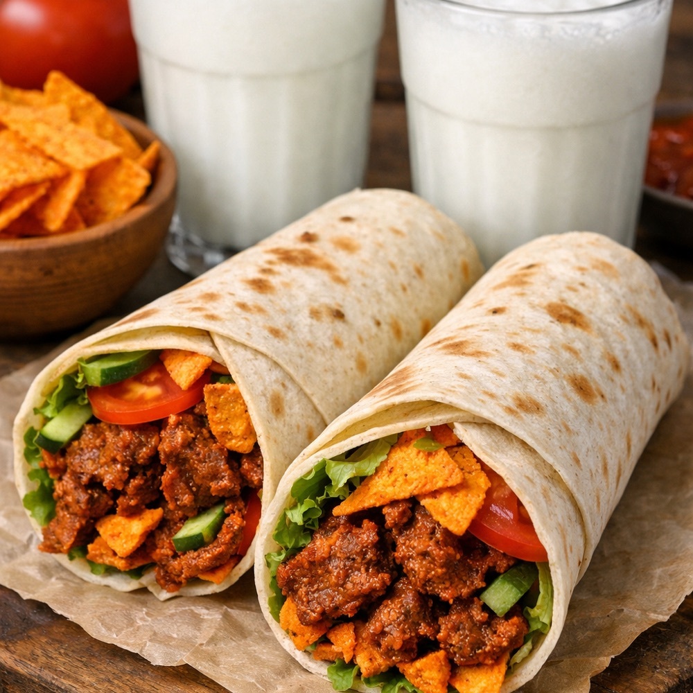 🌯 2 Doritoslu Dürüm + 🥤 2 Ayran