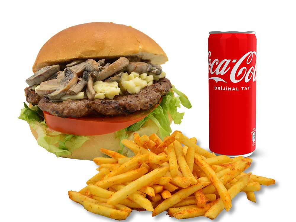 Mushroom Burger Menü