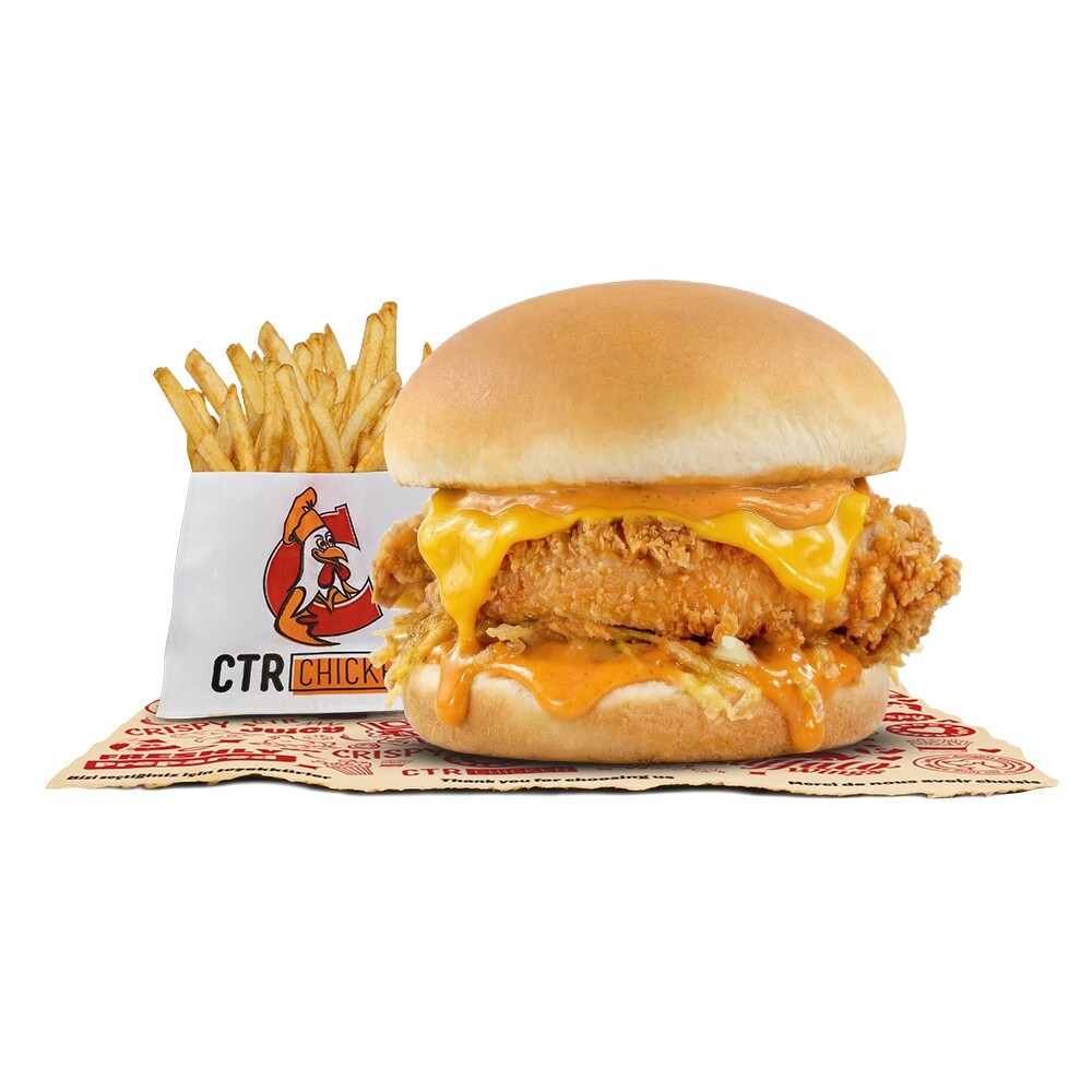 Acılı Chitir Burger + Patates