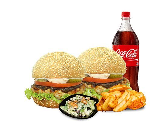 2 Kişilik Chicken Classic Burger Menü
