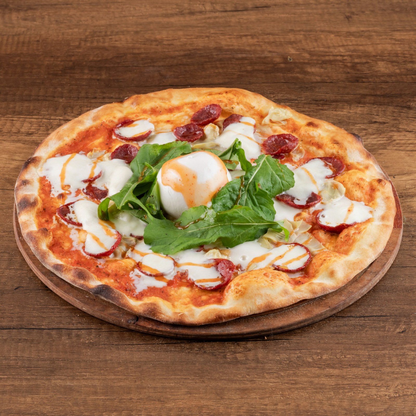 Burrata Pepperoni Pizza
