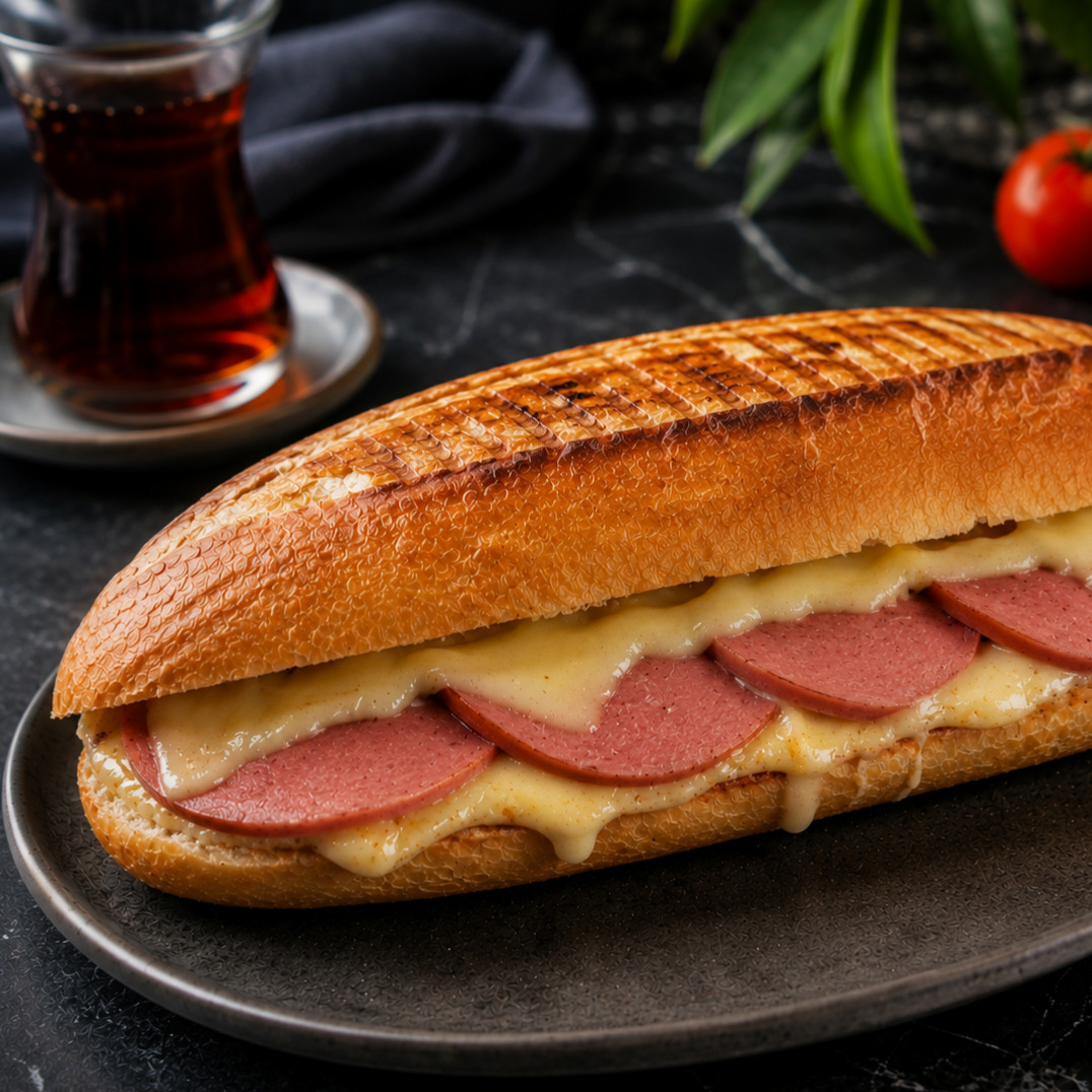 Yarım Ekmek Salam Kaşar Tost