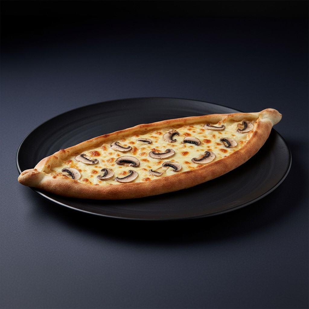 Kaşarlı Mantarlı Pide