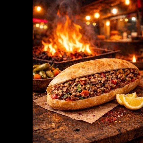 Mersin Usulü Et Tantuni (Ekmek Arası)