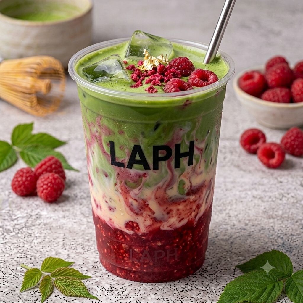 Frambuazlı Matcha Latte
