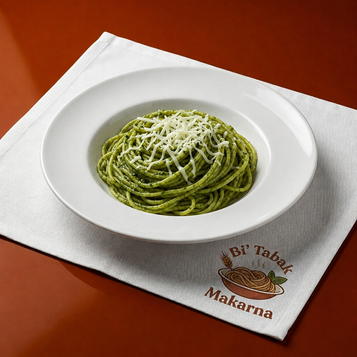 Pesto Soslu Spagetti