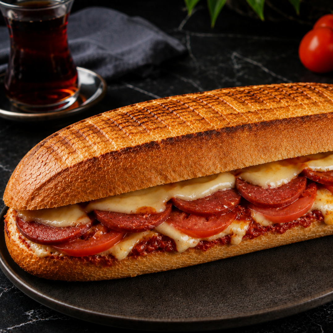 Yarım Ekmek Acılı Adana Tost