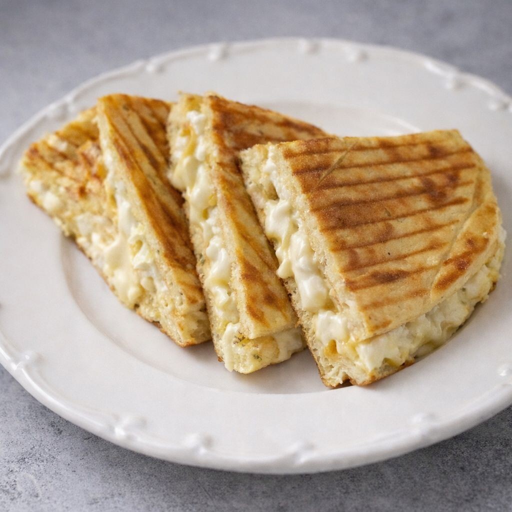Peynirli Kaşarlı Bazlama Tost