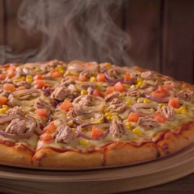 Akdeniz Pizza (Büyük) VIP Live Sos Ton Balıklı Soğanlı Mısırlı Gurme Norway Pizzacı Pizza