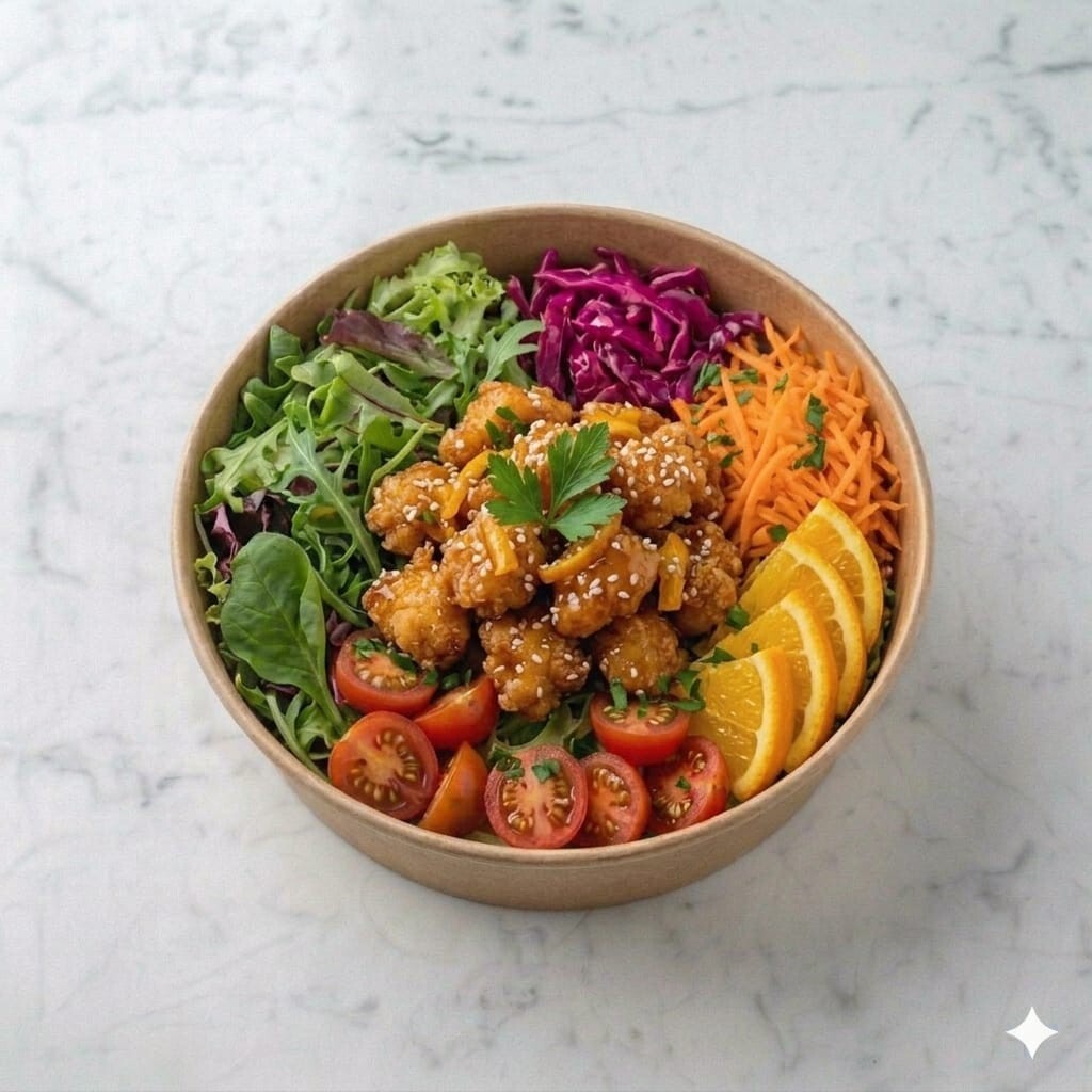 Portakal Tavuklu Salata