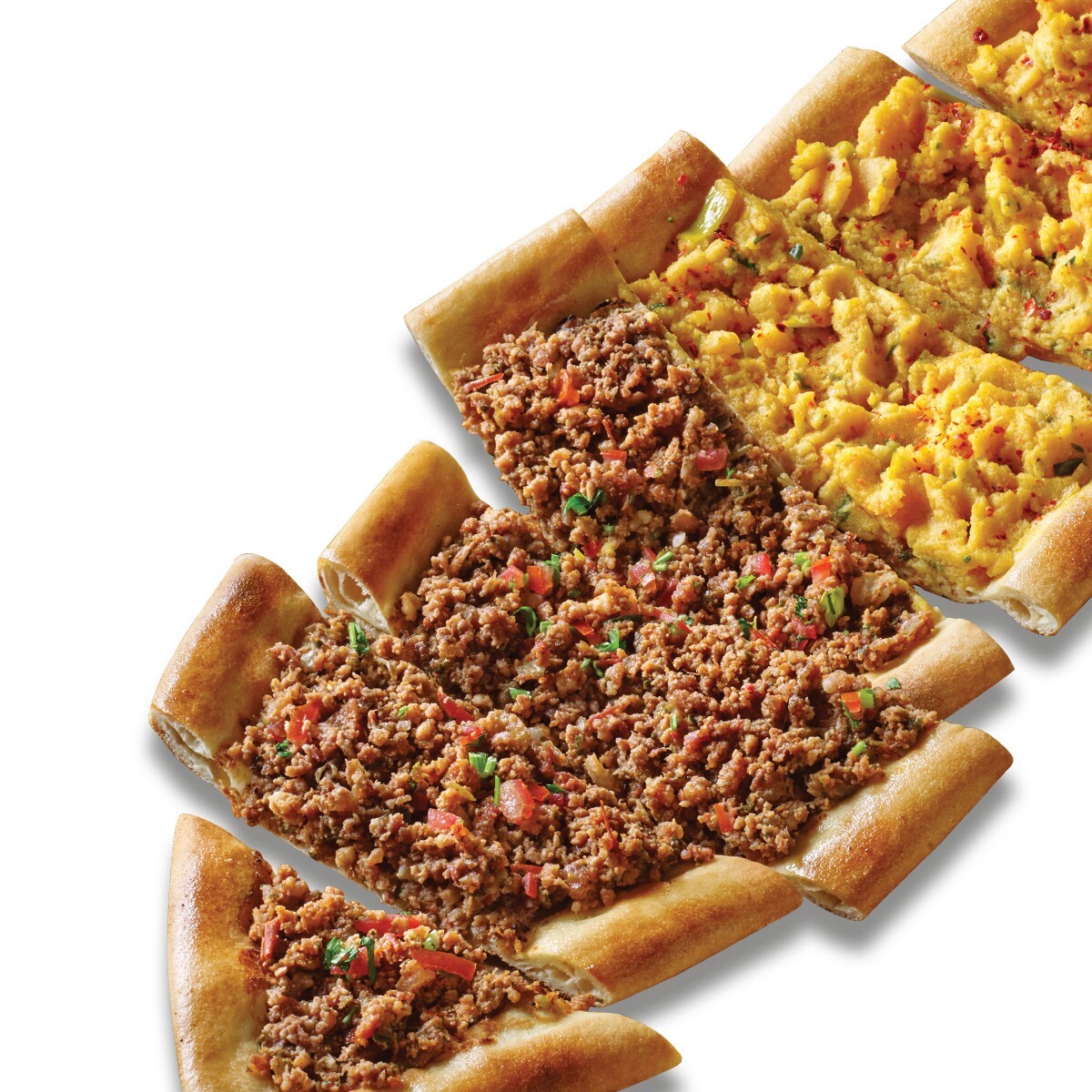 🥩🥔🔥 Kıymalı Patatesli Pide – 45 cm