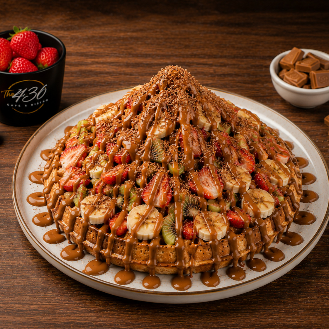 Karamel Çikolatalı Waffle (2 Kişilik)