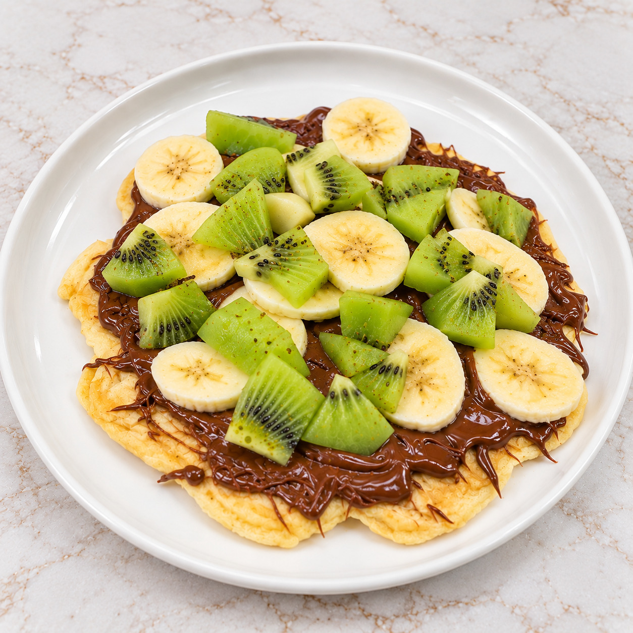 Kivi & Muzlu Çikolatalı Waffle