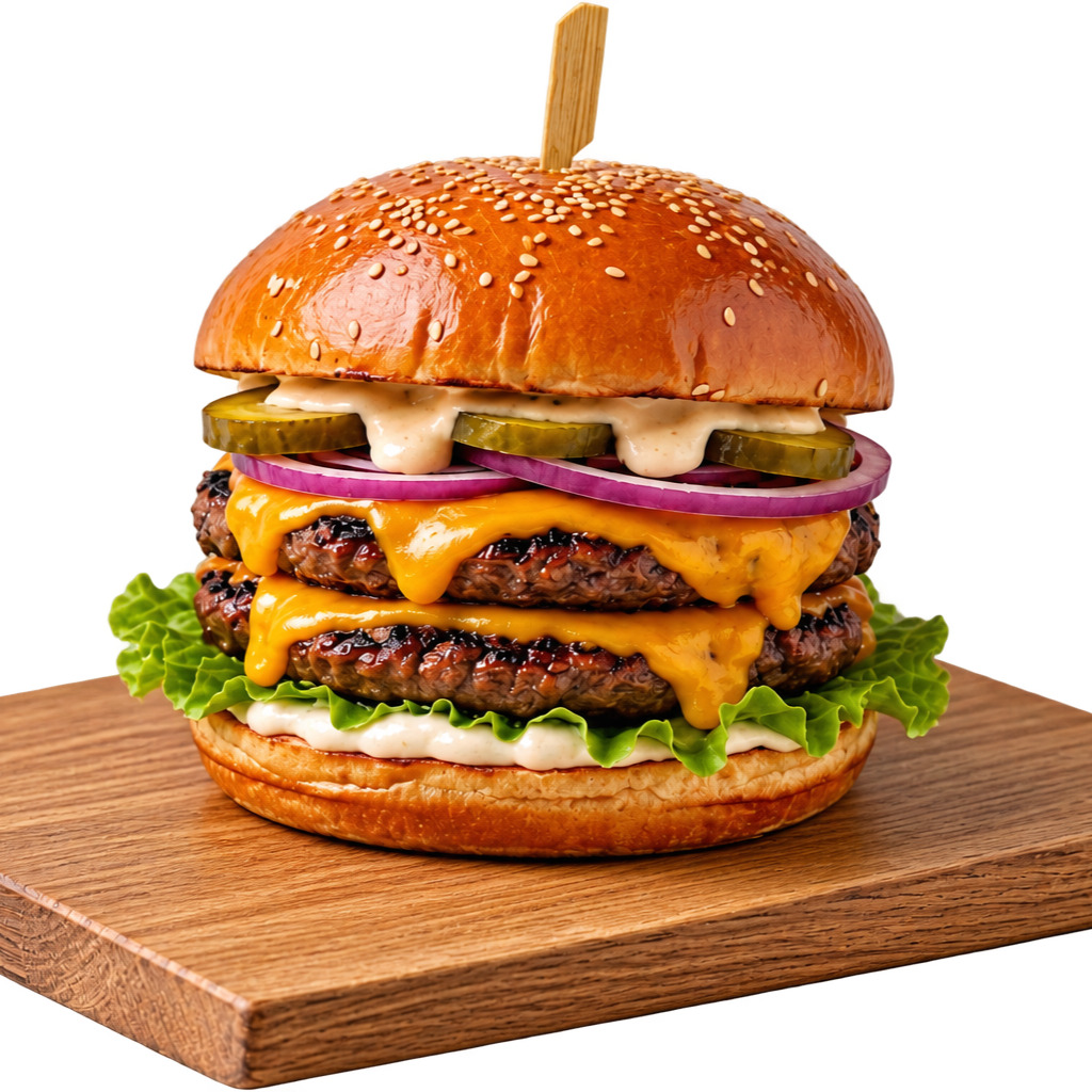 Double Cheese Sandy Burger