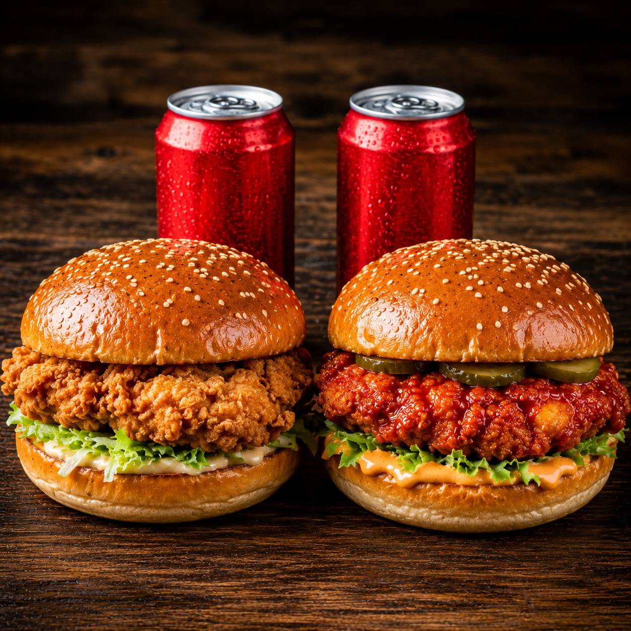 Tavuklu 2 Burger + 2 İçecek