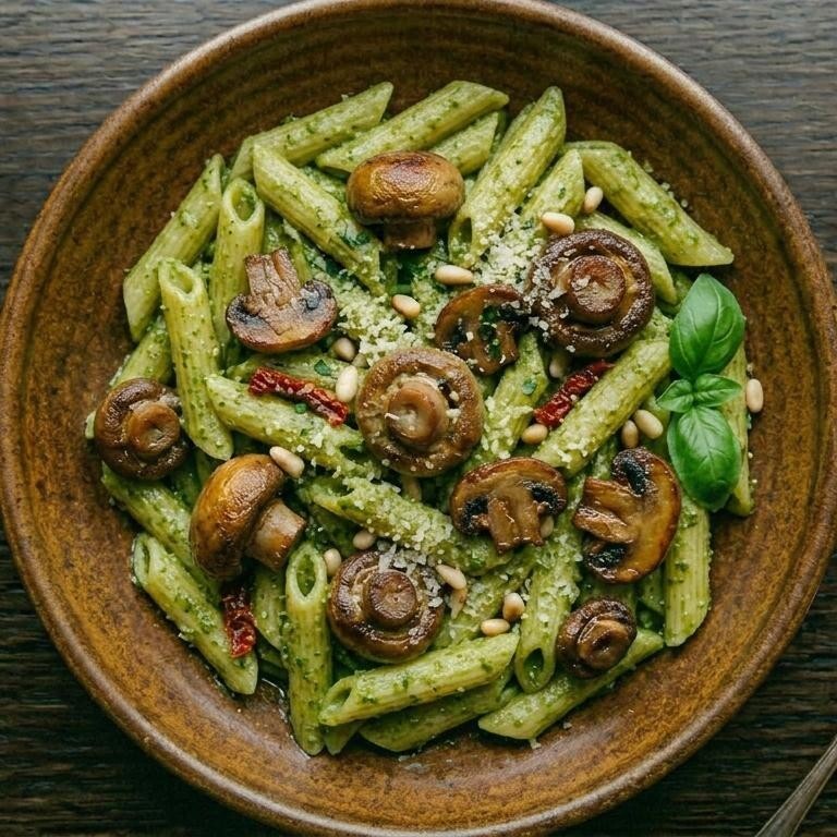 Pestolu Mantarlı Penne