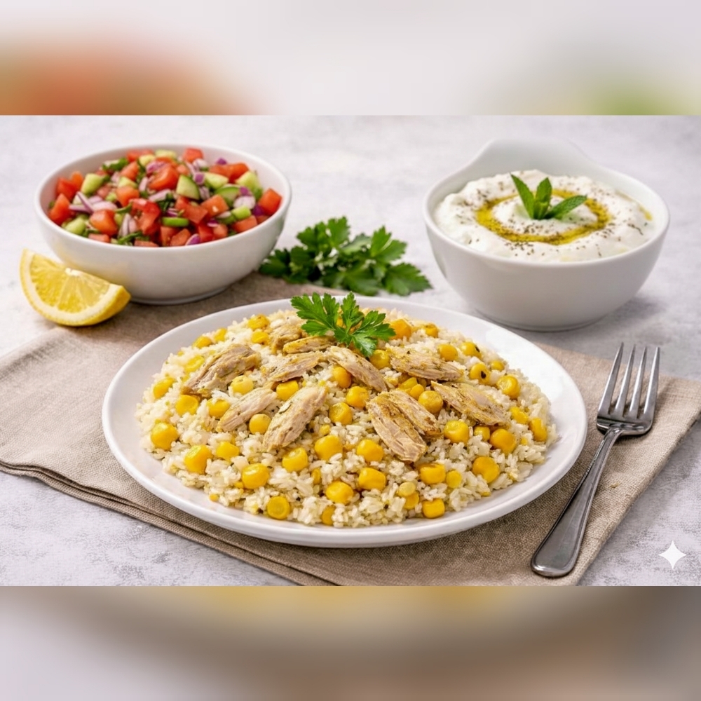 Tavuklu Mısırlı Pilav Menü 8