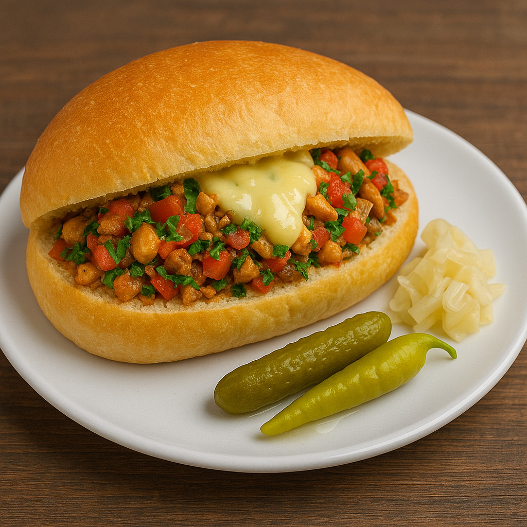 Kaşarlı Ekmek Arası Tavuk Tantuni