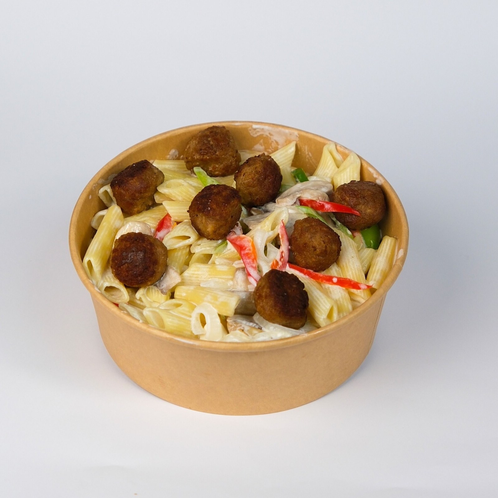 Kremalı Köfteli Makarna