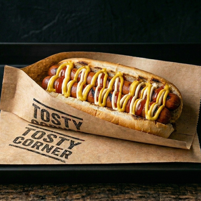 Çift Sosisli Hot Dog Sandviç