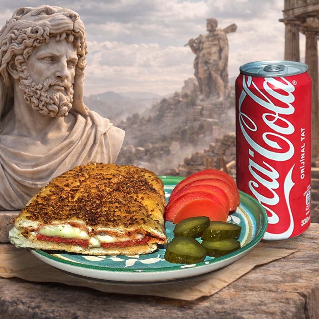 Coca-Cola Menü Herakles Karışık Tost Menü (Yarım Ekmek)