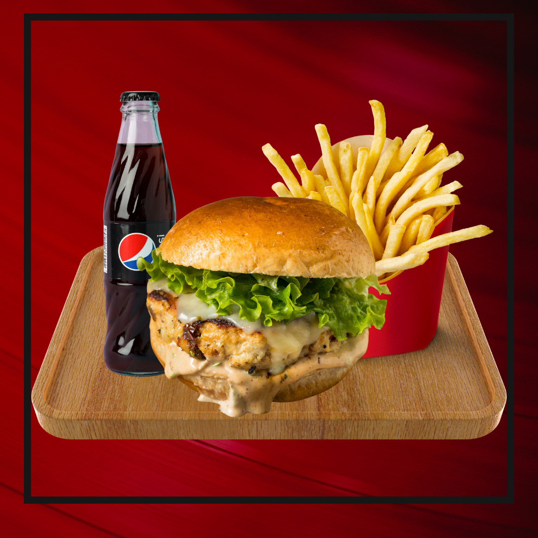 Körili Tavuk Burger (100 gr)