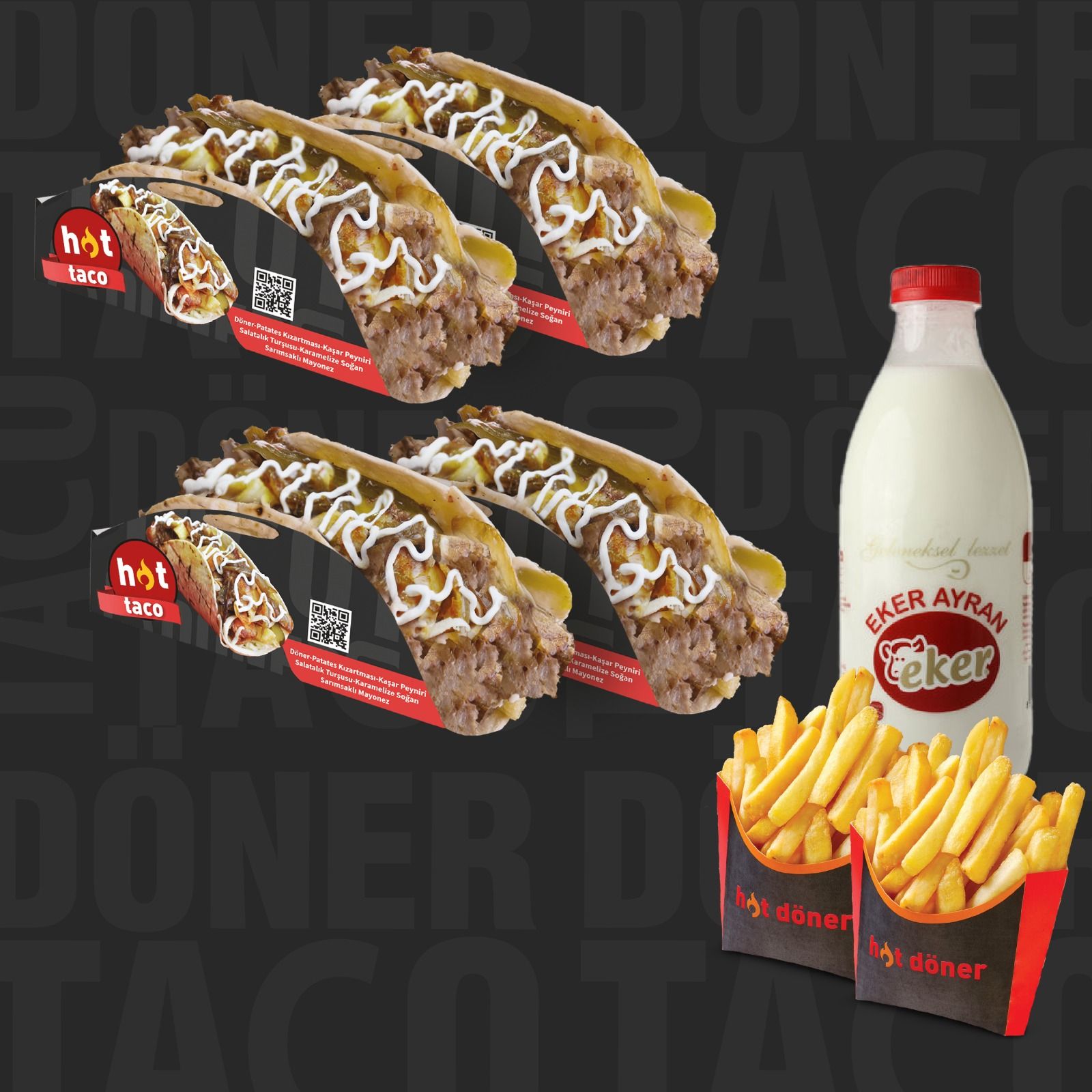 4 lü Et Taco Expres Menü