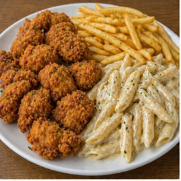 Çıtır Tavuk Makarna