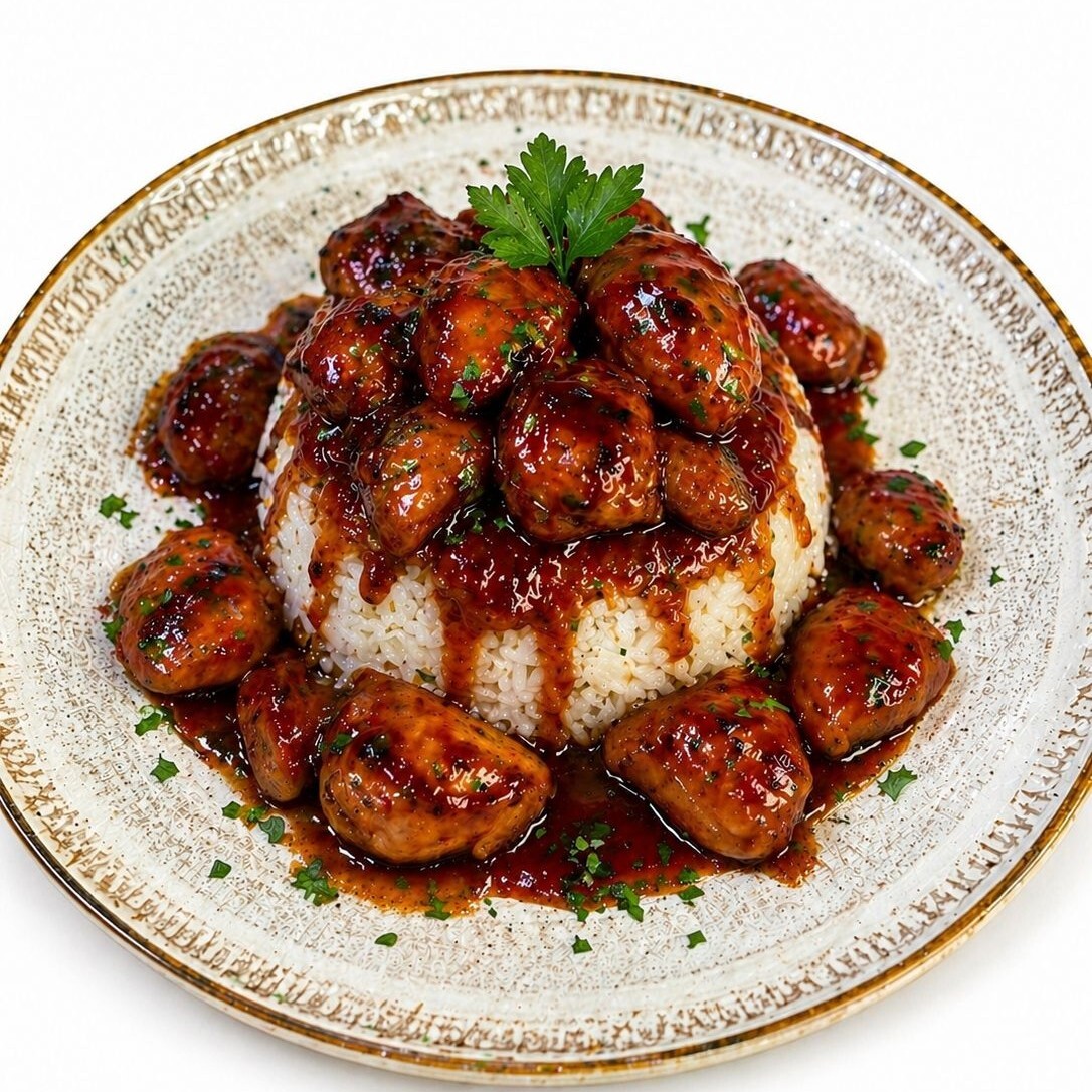 Barbekülü Tavuklu Pilav
