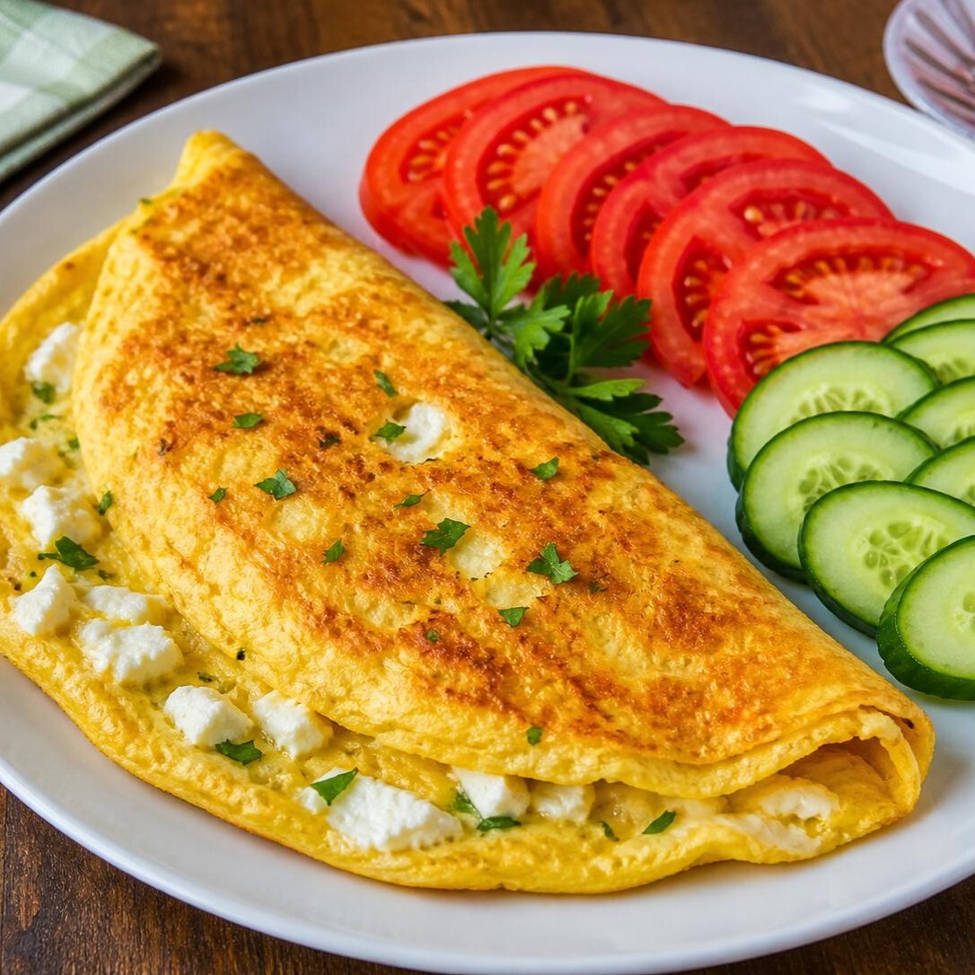 Beyaz Peynirli Omlet