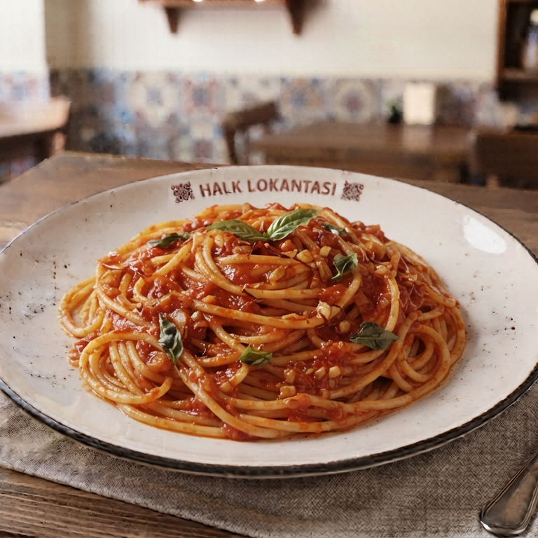 Halk Lokantası'ndan Salçalı Spagetti Makarna