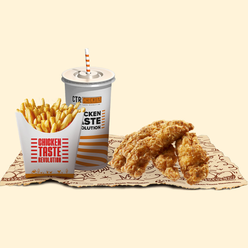 3 Adet Kemiksiz Tenders Menü