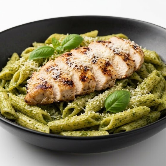 Pesto Soslu Tavuklu Penne