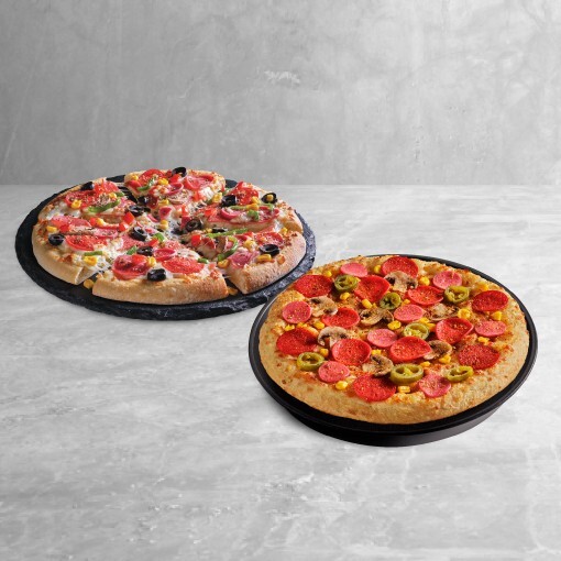 Orta Boy Pan Pizza + Bol Malzemos